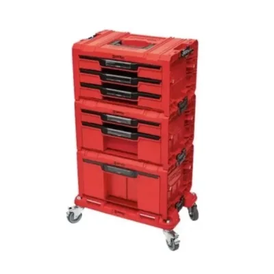 Ящик для інструментів QBRICK SYSTEM набір на платформі, 21", 525*345*885, SYSTEM PRO Drawer Workshop Set 6 Red (Z260370PG003)