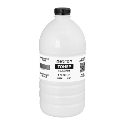 Тонер Pantum/Sindoh P211, 1 кг Patron (PN-SP211-1)