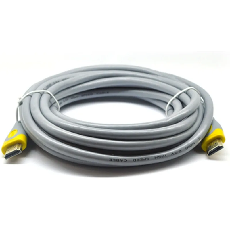 Кабель мультимедійний HDMI M to HDMI M 20.0m V2.0 gray V-LINK (YT-HDMI(M)/(M)HSV2.0-20m/16189)