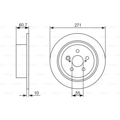 Гальмівний диск Bosch 0 986 479 613 (упаковка 2 шт)