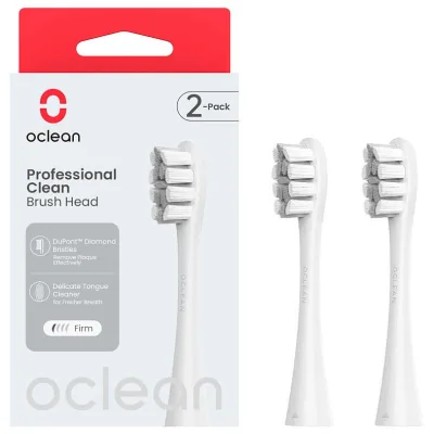 Насадка для зубної щітки Oclean Brush Head Professional clean -2 pack Grey (6970810554090)