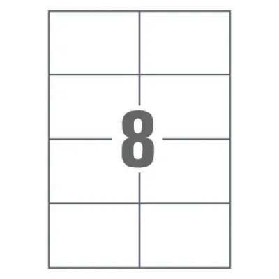 Етикетка самоклеюча UKRMARK 74х10 (8 на листі) с/кл (100листів) (900631)