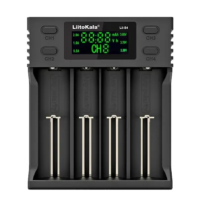 Зарядний пристрій для акумуляторів Liitokala 4 Slots, LCD дисплей, Li-ion/Ni-MH/Ni-Cd/AA/ААA/AAAA/С (Lii-S4)