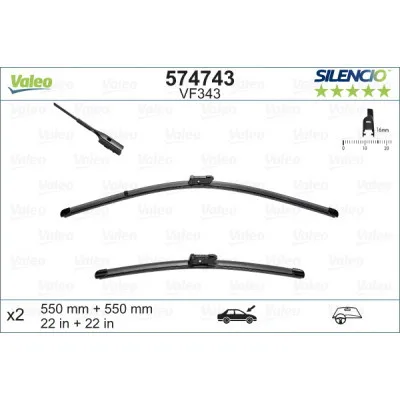 Щітка склоочисника Valeo 574743