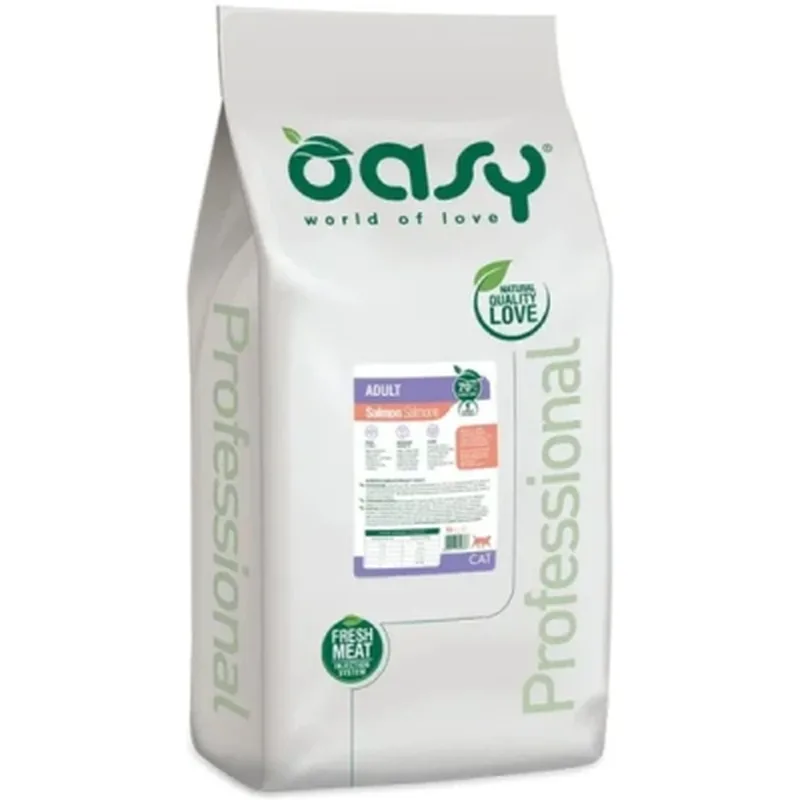 Сухий корм для кішок OASY LIFESTAGE Adult лосось 18 кг (8053017349367)