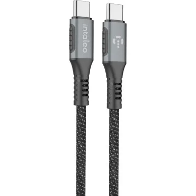 Дата кабель USB-C to USB-C 2.0m CBGPD60WTT2 60W grey Intaleo (1283126518102)