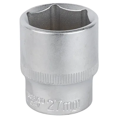 Торцева головка Sigma шестигранна коротка 1/2" 27мм CrV mid (6071271)