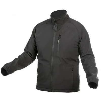 Куртка робоча Hoegert BIESE HT5K258-L SoftShell 96% поліестер/4% еластан чорна, L (52) (HT5K258-L)
