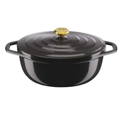 Каструля Tefal Air з кришкою 5.7л чорний (E2558904)