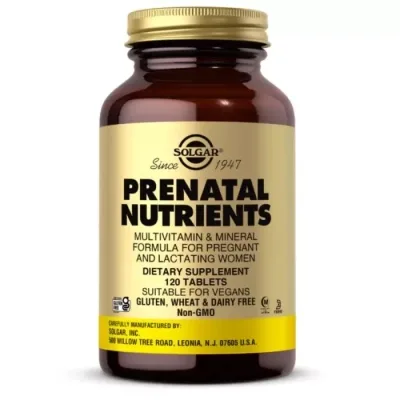 Мультивітамін Solgar Мультивітаміни для Вагітних, Prenatal Nutrients, 120 таблеток (SOL02272)