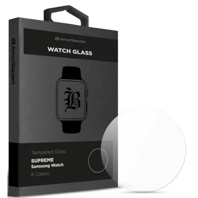 Скло захисне Armorstandart Supreme Black Icon Samsung Watch 8 Classic (ARM88140)