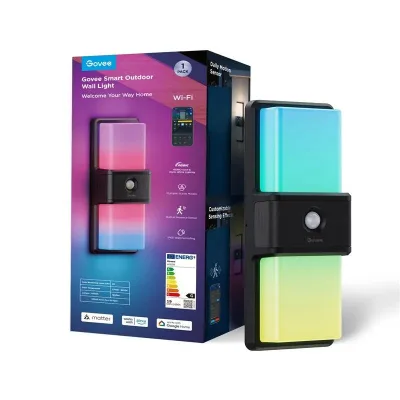 Світильник Govee H7078 Smart Outdoor Wall light, RGBICWW, IP65, WI-FI/Bluetooth, білий (H7078CD1)