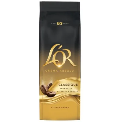 Кава L'OR Crema Absolute Classic в зернах 500 г (8711000369852)