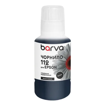 Чорнило Barva Epson 112 140 мл, special black, OneKey (E112-1017)