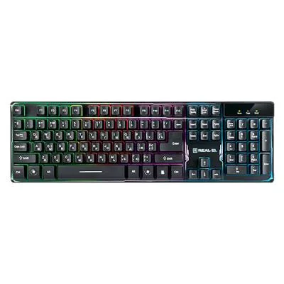 Клавіатура REAL-EL 8700 Gaming Backlit Black (EL123100015)