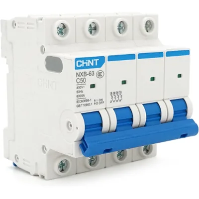Автоматичний вимикач CHINT NXB-63-4P-C50