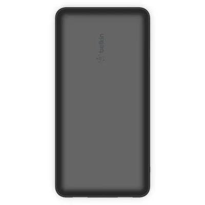 Батарея універсальна Belkin 20000mAh, USB-C, 2*USB-A, 3A, 6" USB-A to USB-C cable, Black (BPB012BTBK)