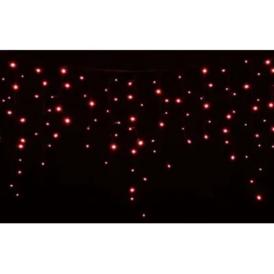 Гірлянда Delux Icicle 120LED 2x0.9m червоний/чорний IP44 EN (90009069)