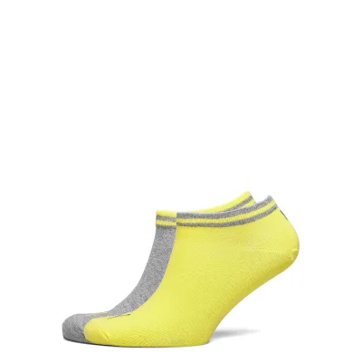Шкарпетки Puma Heritage Sneaker 2P 281011001-003 сірий, жовтий 39-42 (8718824801520)