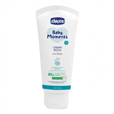 Дитячий крем Chicco поживний Baby Moments, 100 мл (10596.00)
