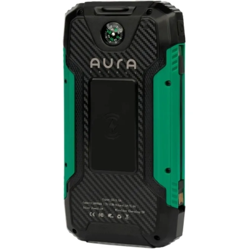 Батарея універсальна AURA NRG-30SE ARM SOLAR 30000mAh Wireless charging Green (PBANRG30SEG)
