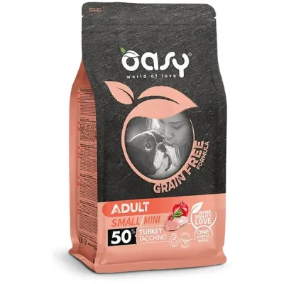 Сухий корм для собак OASY DOG Grain Free Small/Mini індичка з яблуком та журавлиною 800 г (8053017347660)