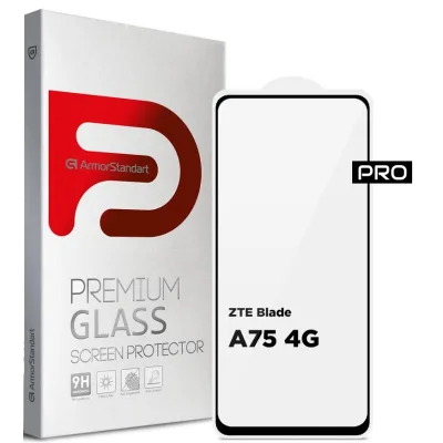 Скло захисне Armorstandart Pro ZTE Blade A75 4G Black (ARM78905)