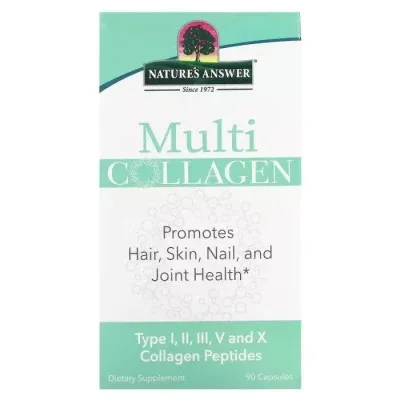 Вітамінно-мінеральний комплекс Nature's Answer Мультиколаген, Multi Collagen, 90 капсул (NTA-16580)