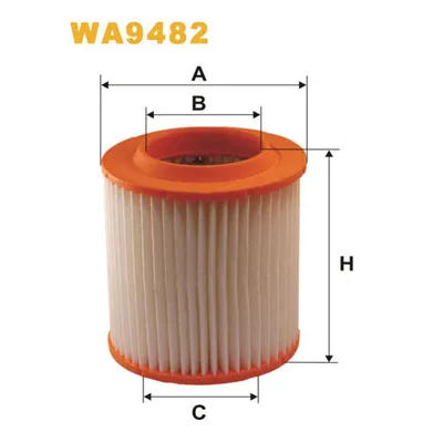 Повітряний фільтр для автомобіля Wixfiltron WA9482