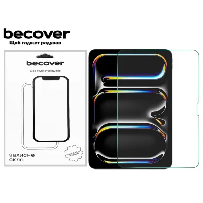 Скло захисне BeCover Apple iPad Pro 11" M5 2025 (715947)