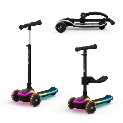 Самокат Kinderkraft 2-в-1 Raket Up Black (KRRAUP00BLK0000) (5902533930029)