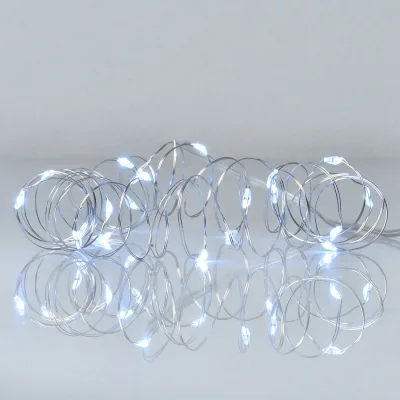 Гірлянда YES! Fun Нитка на мідному дроті 20 LED Холодно-біла 2 м Статична На батарейках (975021)
