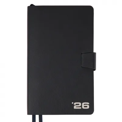 Тижневик Leo planner датований 2026 "Alpha", м‘який, темно-синій, 352 сторінки (252629)