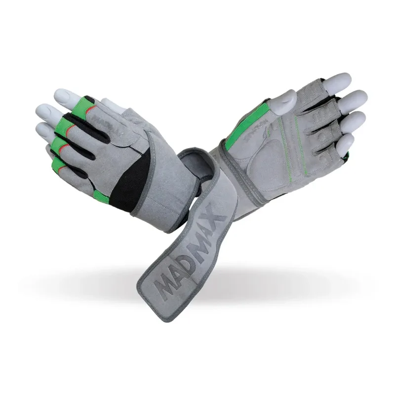 Рукавички для фітнесу MadMax MFG-860 Wild Grey/Green XL (MFG-860_XL)