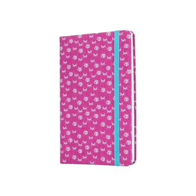Книга записна Optima А5 Eyes, тверда обкладинка текстиль, гумка, клітинка (O27191-02)