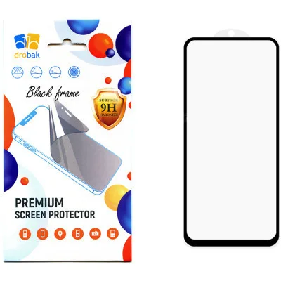 Скло захисне Drobak Poco M6 Pro 5G (Black) (171720)