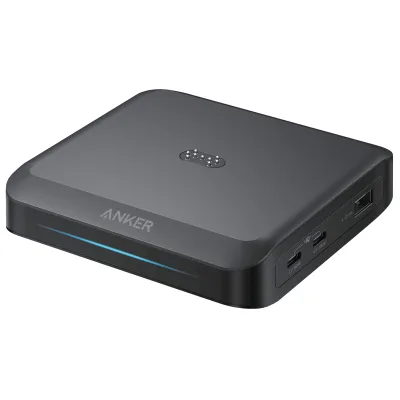 Зарядний пристрій Anker 2xUSB-C + 1xUSB-A 150W Pogo pin black (A1903G11)