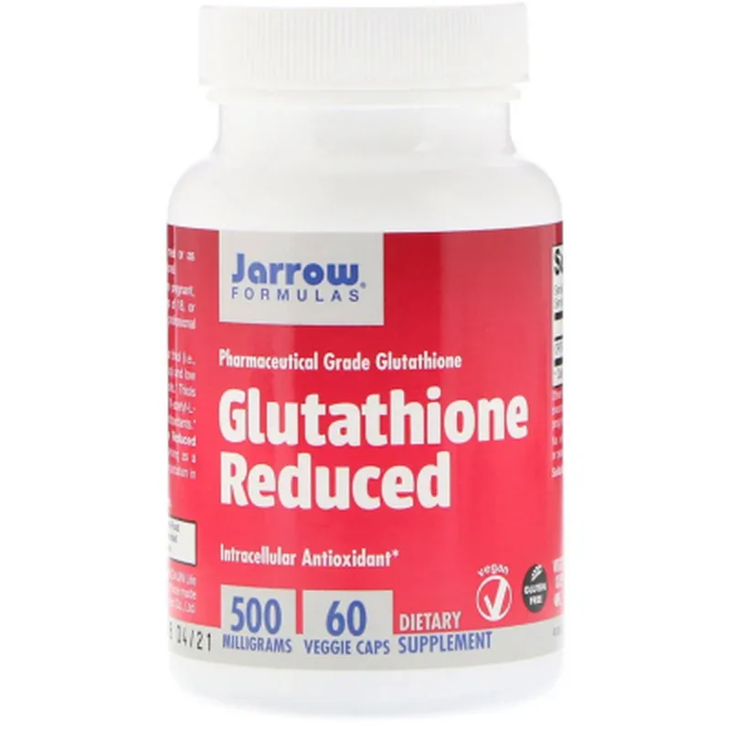 Амінокислота Jarrow Formulas Глутатіон відновлений, 500 мг, Glutathione Reduced, 60 вегет (JRW-15039)