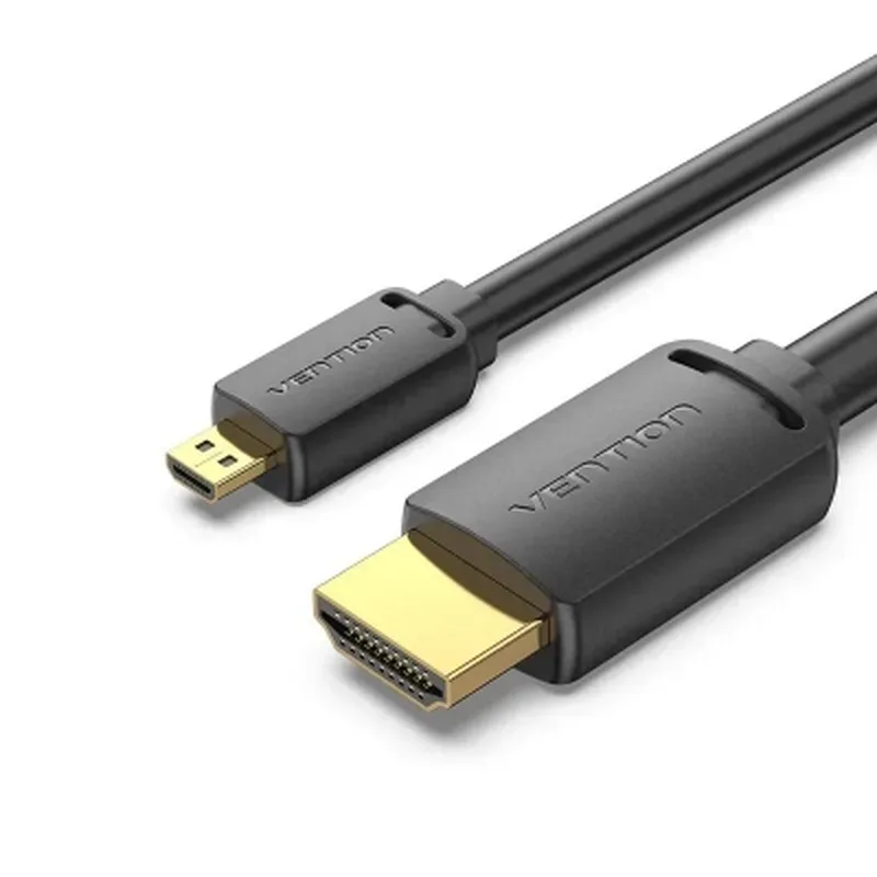Кабель мультимедійний HDMI M to HDMI micro M 1.0m 4K60Hz black Vention (AGIBF)