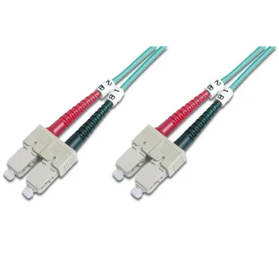 Оптичний патчкорд Digitus SC/UPC-SC/UPC, 50/125, MM, OM3, duplex, 3м (DK-2522-03/3)