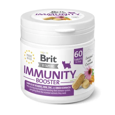 Вітаміни для собак Brit Vitamins Immunity Booster для імунітету 60 таблеток (8595602571666)