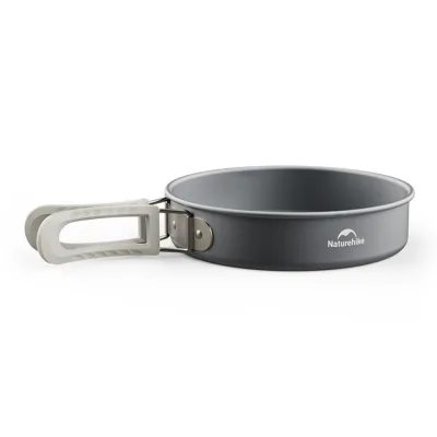 Набір туристичного посуду Naturehike CNK2450CF010, 2 каструлі 1л, 1.7л, сковорідка (6976507663335)