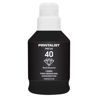 Чорнило Printalist Canon GI-40 для G5040/G6040 190г Black Pigm. (PL40BP)
