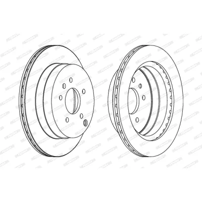 Гальмівний диск FERODO DDF1660C