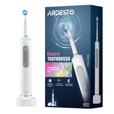 Електрична зубна щітка Ardesto ETB-I114W