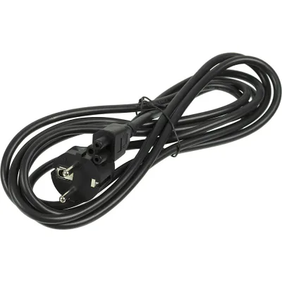 Кабель живлення C5 1.2m 0.75mm2 Merlion (PC-186 CEE7/7-IECC5CCA12)
