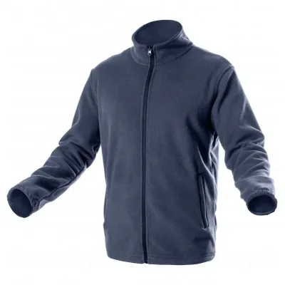 Кофта робоча Hoegert PASADER HT5K383-2XL 100% поліестер темно-синя, 2XL (56) (HT5K383-2XL)