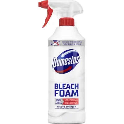 Піна для чищення ванн Domestos Відбілювання та блиск 435 мл (8720181659461)