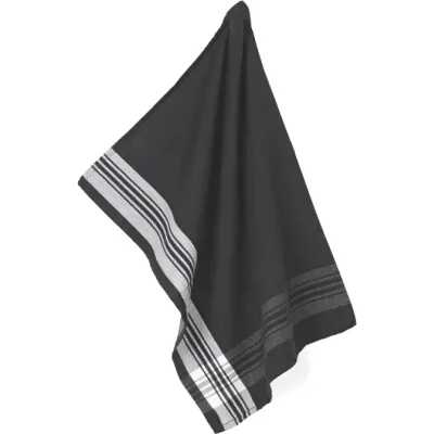 Рушник Kela кухонний Gianna, 70x50 см, чорний зі смужками (12786) (00000023330)