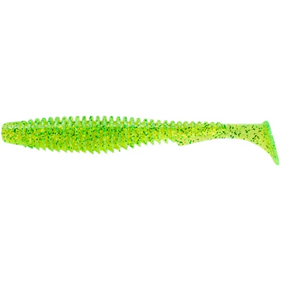 Силікон рибальський FishUP U-Shad 3.5" 026 - Flo Chartreuse/Green (8шт/уп) (1864.09.53)